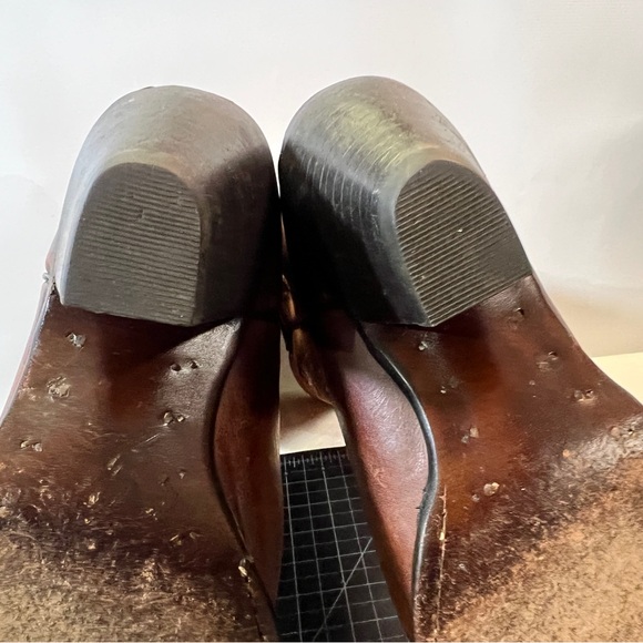 VGUC Sonora Double H boots with embroidery sz 7.5 - Picture 3 of 10